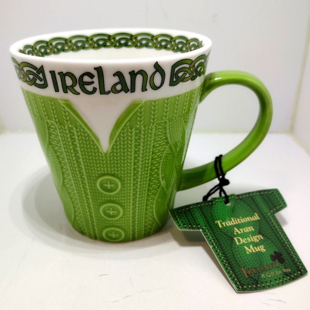 Traditional Aran Design Irish Mug